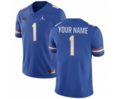 Men's Florida Gators Custom Name Royal NCAA Football Game Jersey