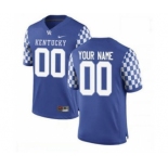 Men's Kentucky Wildcats Custom Name Number Navy College Football Jersey