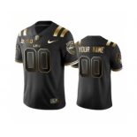 Men's LSU Tigers Custom Black Gold College Football 2020 National Champions Jersey