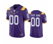 Men's LSU Tigers Custom Purple College Football 2020 National Champions Jersey