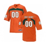 Men's Miami Hurricanes Custom Name Number Jersey Orange NCAA 19-20