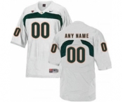 Men's Miami Hurricanes Custom Name Number Jersey White NCAA 19-20