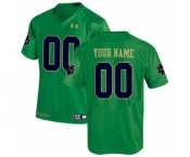 Men's Notre Dame Fighting Irish Custom Name Number NCAA Jersey - Kelly Green