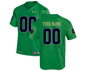 Men's Notre Dame Fighting Irish Custom Name Number NCAA Jersey - Kelly Green