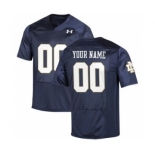 Men's Notre Dame Fighting Irish Custom Name Number NCAA Jersey - Navy