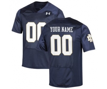 Men's Notre Dame Fighting Irish Custom Name Number NCAA Jersey - Navy