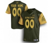 Men's Notre Dame Fighting Irish Custom Name Number NCAA Jersey - Olive