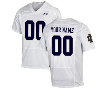 Men's Notre Dame Fighting Irish Custom Name Number NCAA Jersey - White