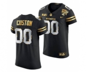 Men's Ohio State Buckeyes Custom 2021 Sugar Bowl Jersey Football Black Gold