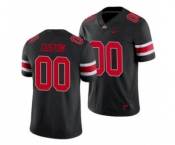 Men's Ohio State Buckeyes Custom Black Football Alternate Game Jersey