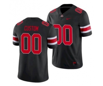 Men's Ohio State Buckeyes Custom Black Football Alternate Game Jersey