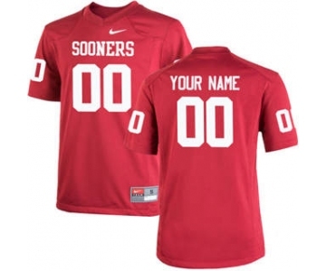 Men's Oklahoma Sooners Jersey Custom Name Number Red Stitched NCAA