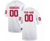 Men's Oklahoma Sooners Jersey Custom Name Number White Stitched NCAA