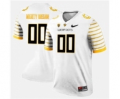 Men's Oregon Ducks Custom Name Number White Sewn NCAA Football Jersey