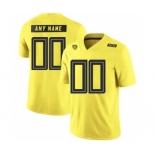 Men's Oregon Ducks Custom Name Number Yellow College Football Jersey