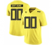 Men's Oregon Ducks Custom Name Number Yellow College Football Jersey