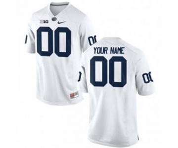 Men's Penn State Nittany Lions Custom Name Number Jersey White 19-20