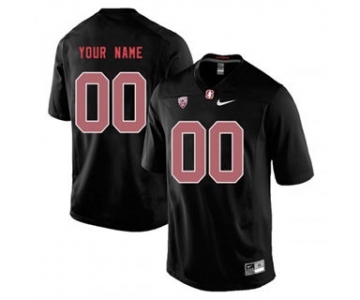 Men's Stanford Cardinal Custom Name Number Jersey Black NCAA Stiched