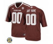 Men's Texas A&M Aggies Custom Name Number Jersey NCAA Scarlet 19-20