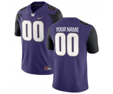 Men's Washington Huskies Custom Name Number Jersey Purple NCAA 19-20