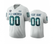 Men's White Custom Jersey 2020 All-America Football Game