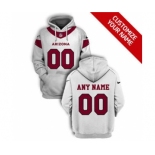 Men's Arizona Cardinals Active Player Custom 2021 White Pullover Football Hoodie