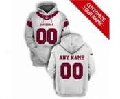 Men's Arizona Cardinals Active Player Custom 2021 White Pullover Football Hoodie