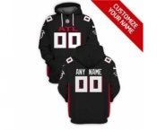 Men's Atlanta Falcons Active Player Custom 2021 Black Pullover Football Hoodie