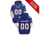 Men's Buffalo Bills Active Player Custom 2021 Blue Pullover Football Hoodie