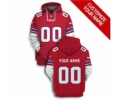 Men's Buffalo Bills Active Player Custom 2021 Red Pullover Football Hoodie