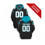 Men's Carolina Panthers Active Player Custom 2021 Black Pullover Football Hoodie