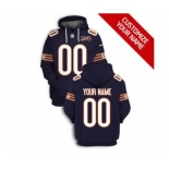 Men's Chicago Bears Active Player Custom 2021 Navy 100th Season Pullover Football Hoodie