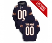 Men's Chicago Bears Active Player Custom 2021 Navy Pullover Football Hoodie