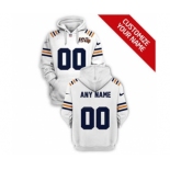 Men's Chicago Bears Active Player Custom 2021 White 100th Season Pullover Football Hoodie