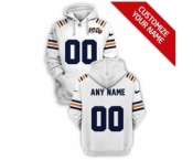 Men's Chicago Bears Active Player Custom 2021 White 100th Season Pullover Football Hoodie