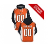 Men's Cincinnati Bengals Active Player Custom 2021 Orange Pullover Football Hoodie