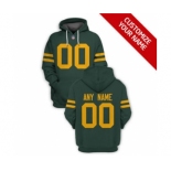 Men's Green Bay Packers Active Player Custom 2021 Green Pullover Football Hoodie