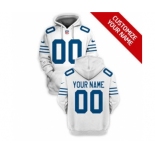 Men's Indianapolis Colts Active Player Custom 2021 White Pullover Football Hoodie