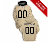 Men's New Orleans Saints Active Player Custom 2021 Gold Pullover Football Hoodie