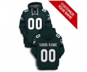 Men's Philadelphia Eagles Active Player Custom 2021 Green Pullover Football Hoodie