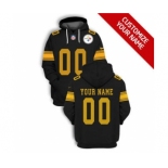 Men's Pittsburgh Steelers Active Player Custom 2021 Black Pullover Football Hoodie