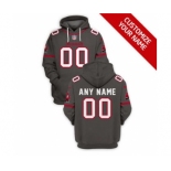 Men's Tampa Bay Buccaneers Active Player Custom 2021 Gray Pullover Football Hoodie