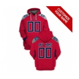 Men's Tennessee Titans Active Player Custom 2021 Red Pullover Football Hoodie