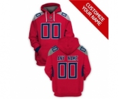 Men's Tennessee Titans Active Player Custom 2021 Red Pullover Football Hoodie