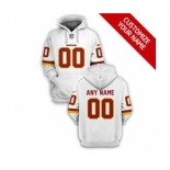 Men's Washington Football Team Active Player Custom 2021 White Pullover Football Hoodie