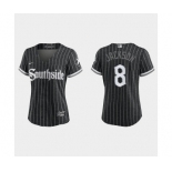 Women Chicago White Sox Bo Jackson Black 2021 City Connect Replica Jersey