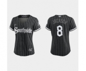 Women Chicago White Sox Bo Jackson Black 2021 City Connect Replica Jersey