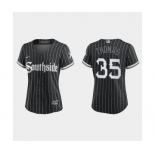 Women Chicago White Sox Frank Thomas Black 2021 City Connect Replica Jersey