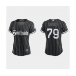 Women Chicago White Sox Jose Abreu Black 2021 City Connect Replica Jersey