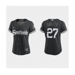 Women Chicago White Sox Lucas Giolito Black 2021 City Connect Replica Jersey